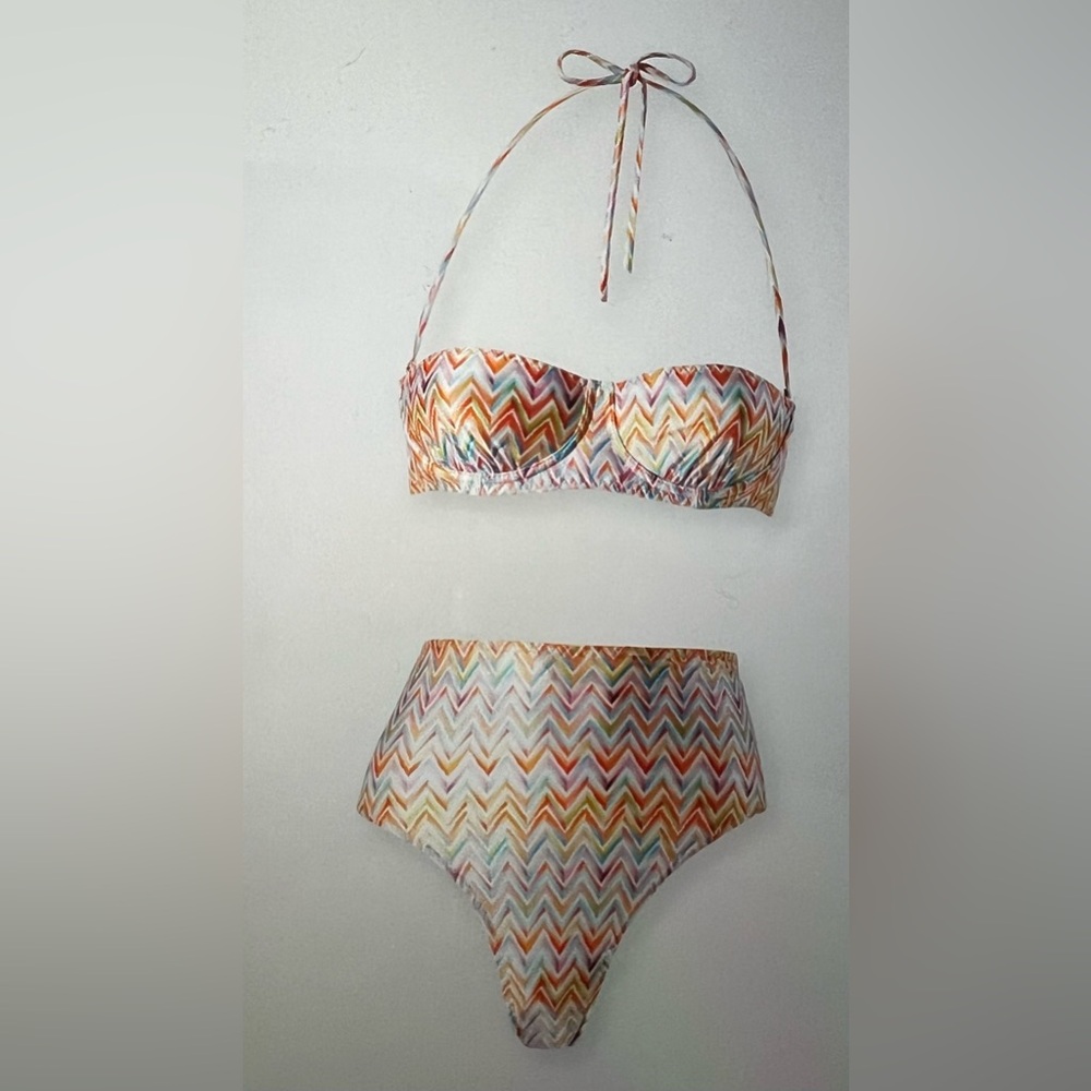 Missoni swim zig zag print bikini